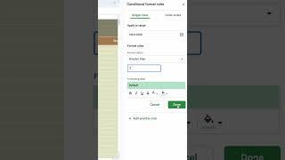 How to use conditional formatting for numbers #googlesheets #googlesheetstutorials #spreadsheet