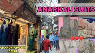 BEAUTIFUL ANARKALI SUITS | Hidden Gem Shop | Chandni Chowk | New Delhi