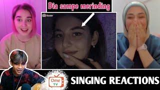 Randy dongseu singing Italian Germany and as always Russian | SINGING REACTIONS OmeTV