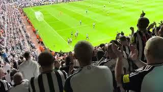 Joelinton Goal Celebration Newcastle v Southampton. Gallowgate East Corner View. Class!!