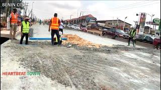 Construction work going on inside Sapele road | Benin city