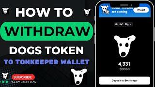 How To Withdraw DOGs Token Without Gas Fees Using TONKeeper Wallet