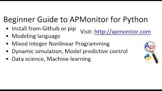 Beginner Guide to APMonitor for Python