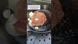 Why Do You Put One of Your Steaks in a Pan?