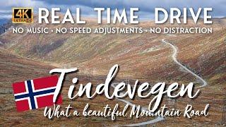 Tindevegen -  a beautiful Mountain Road.  Real Time Drive. No distractions: Enjoy the drive in 4k.