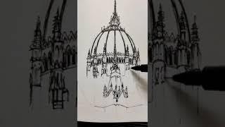 Architecture Sketching  Gothic Revival, Baroque, Renaissance Style