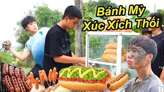 Trẻ Trâu Khởi Nghiệp Quán Bánh Mỳ Kẹp Xúc Xích " THÚI " Bị Anh Thám Tử Mời Lên Phường | TQ97