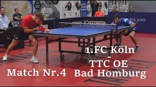 A.Rassenfosse(2349TTR) : R.Sipos(2382TTR) | 1. FC Köln : TTC OE Bad Homburg 1987