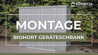 Biohort Geräteschrank - Aufbau und Montage