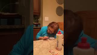 Italian grandmother learning to use Google home