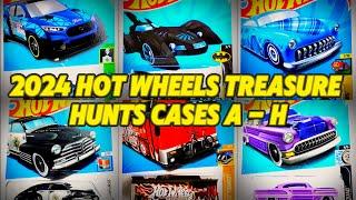 2024 Hot Wheels Treasure Hunts Cases A Through H!