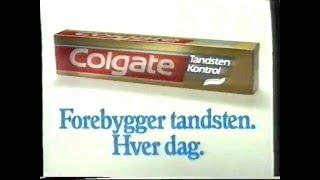 Colgate Tandstens Kontrol Tandpasta reklame (1991)