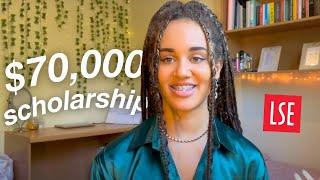 how i got a $70,000 SCHOLARSHIP to university!! | reading my application