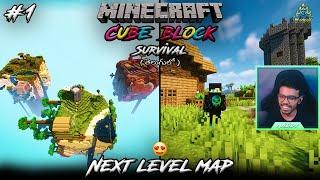 Next Level Map  | Minecraft Cube Block Survival #1 | Minecraft in Telugu | Maddy Telugu Gamer