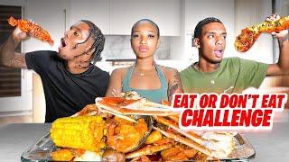 EAT OR DON'T EAT SEAFOOD BOIL SABOTAGE CHALLENGE + KING CRAB, SHRIMP, LOBSTER TAIL MUKBANG