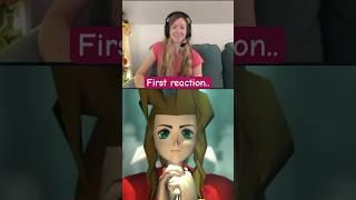 My first reaction to a big moment in Final Fantasy VII  #finalfantasyvii #aerith #aeris