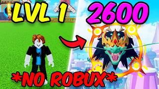 Blox Fruits Noob To Max With NO ROBUX [Full Movie]