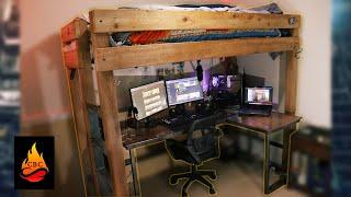 Loft Bunk Bed | How to build a loft bunk bed perfect for gamers