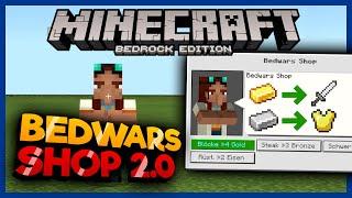 Bedwars SHOP 2.0 Tutorial! (Easy)  Minecraft Bedrock Tutorial