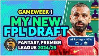 MY NEW FPL TEAM SELECTION GAMEWEEK 1 | Fantasy Premier League Tips 2024/25