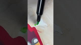 Drawing Rick From Rick And Morty Using All My Art Supplies! ( #shorts )