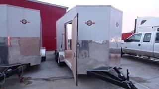 7x14 Enclosed Cargo Trailer - 48" Side Door, 7' Interior Height