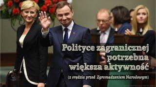 I rok prezydentury Andrzeja Dudy: polityka zagraniczna