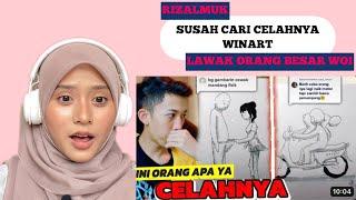 ART TERPALING BETUL DAN SUSAH DIRAMAL WINART RIZALMUK REACT