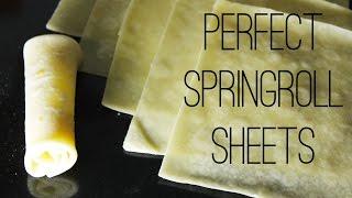 Spring Roll Sheets | Homemade Spring Roll Wrappers/Skins For Your Snacks | Kanak's Kitchen