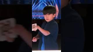 CUTE Kid Has a COOL Trick on AGT! #shorts