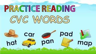 CVC WORDS || LETTER A Aa || READING CVC WORDS ENGLISH || BLENDING SOUNDS