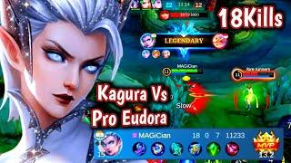 Pro Eudora vs Kagura : Wanwan Challenge Wrong Eudora in High rank  Then This Happened Mlbb Eudora