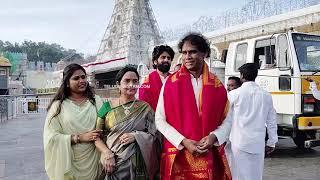 Tamil Cinema Producer Adityaram Visits Tirumala Temple With His Family