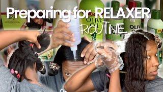 How to Prep For A RELAXER | Relaxed Hair Regiment ORS NO LYE