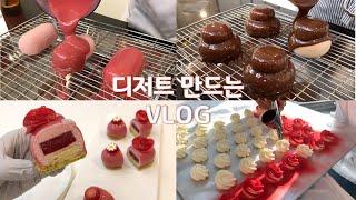 [ENG]‍하루종일 케이크 만드는 브이로그: 꿈빛 파티시엘 케이크DESSERT VLOG petit gateau