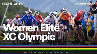 Women Elite Cross-country Olympic Highlights | 2024 UCI Mountain Bike World Championships