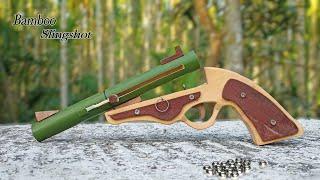 Green Bamboo Slingshot | Make a Slingshot using from Bamboo