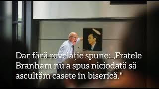 Am Trimis Pe Îngerul Meu Pentru A Vă Mărturisi Aceste Lucruri ...În BISERICI  Fr. Iosif Branham