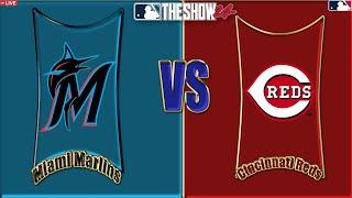 MLB THE SHOW 24  ||MarlinsReds|| LIVE   RTTS Ep #01