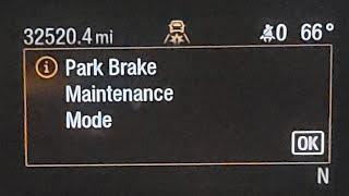 Police Maintenance Department 2020 Explorer and Up Park Brake Maintenance Mode - New Process