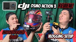 DJI Osmo Action 3 for Motovlogging and Vlogging! Full Review and Setup!