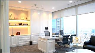 DESAIN INTERIOR KANTOR MEWAH DI SURABAYA PUSAT (LUAS 600 M2) - Elisabeth Interior