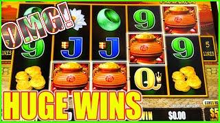 OMG We Hit HUGE on High Limit Happy & Prosperous Dragon Link Slot Machine