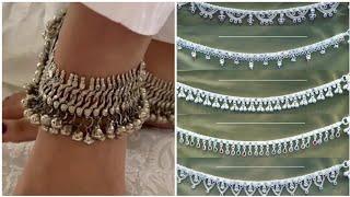 #2023 #latest Silver Payal designs For Ladies/stylish silver payal designs for women daily use