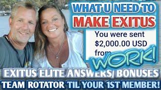  EXITUS ELITE REVIEW 2024! WATCH NOW! TEAM ROTATOR TIL YOUR 1ST MEMBER!  EXITUS ELITE REVIEW!