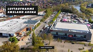 Lingen Luftaufnahme - Emsland Arena und Emslandhallen