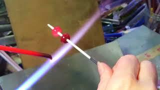 Lampwork tutorial- Making 2 small beads part 1- Anne Londez Glass School