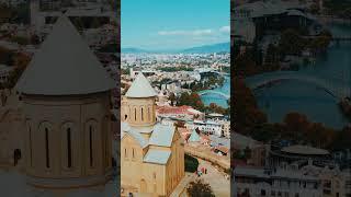 Narikala fortress Georgia, Tbilisi pt 20 #Грузия #aerialview #arboretum #street #tbilisi #тбилиси