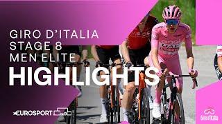 Dominant Victory!  | Giro D'Italia Stage 8 Race Highlights | Eurosport Cycling