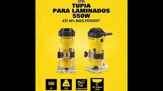 Tupia laminadora STANLEY ST55 550w #stanley #tupia #krugerferramentas